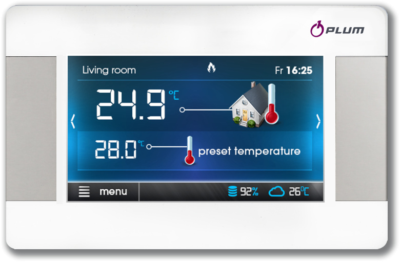 Przewodowy sterownik dotykowy Ecoster Touch 90 do palnikow Pellas 283 780
